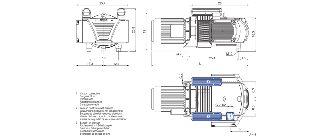 VXLF 2.250真空泵